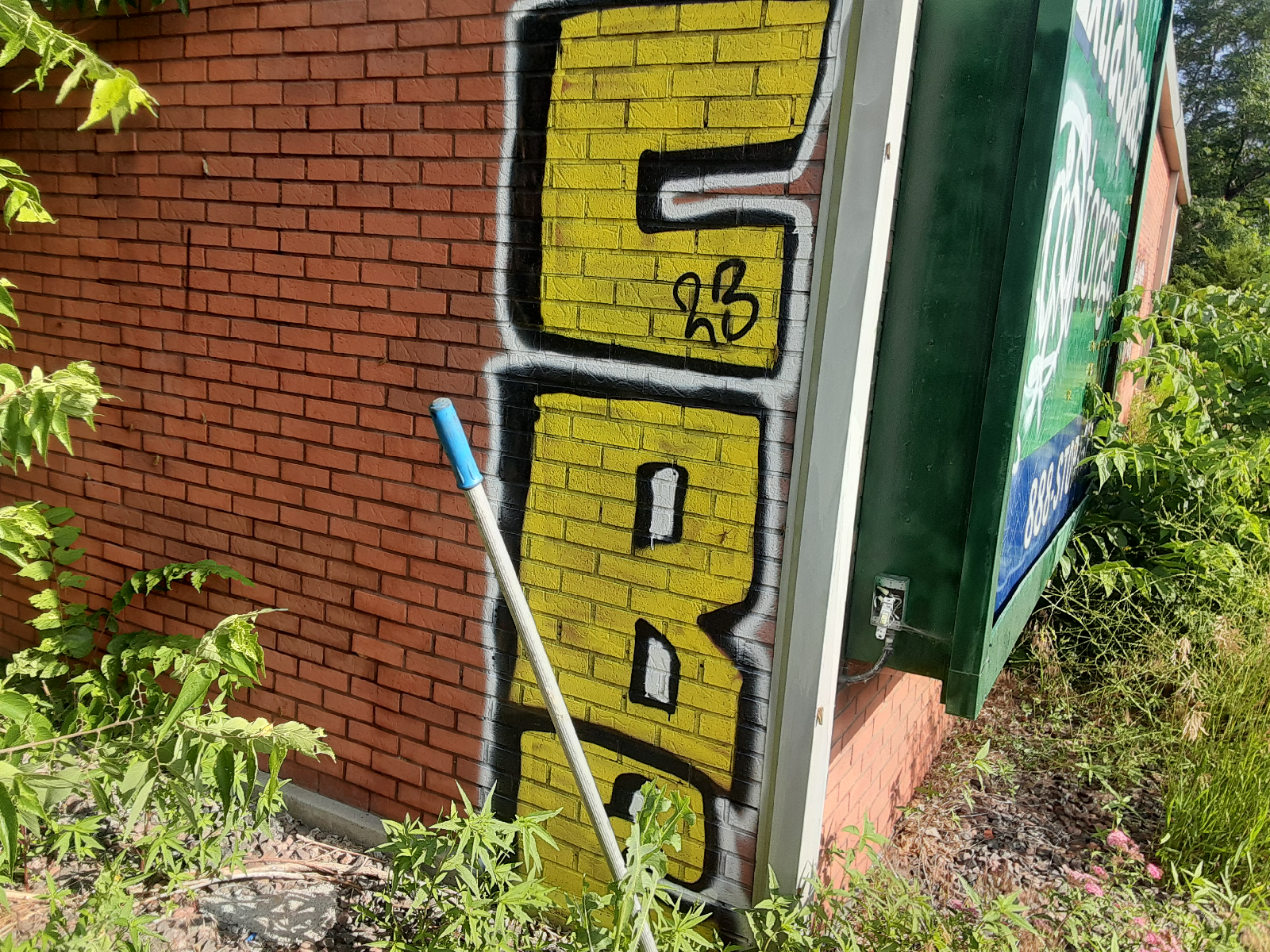 Graffiti Removal Before