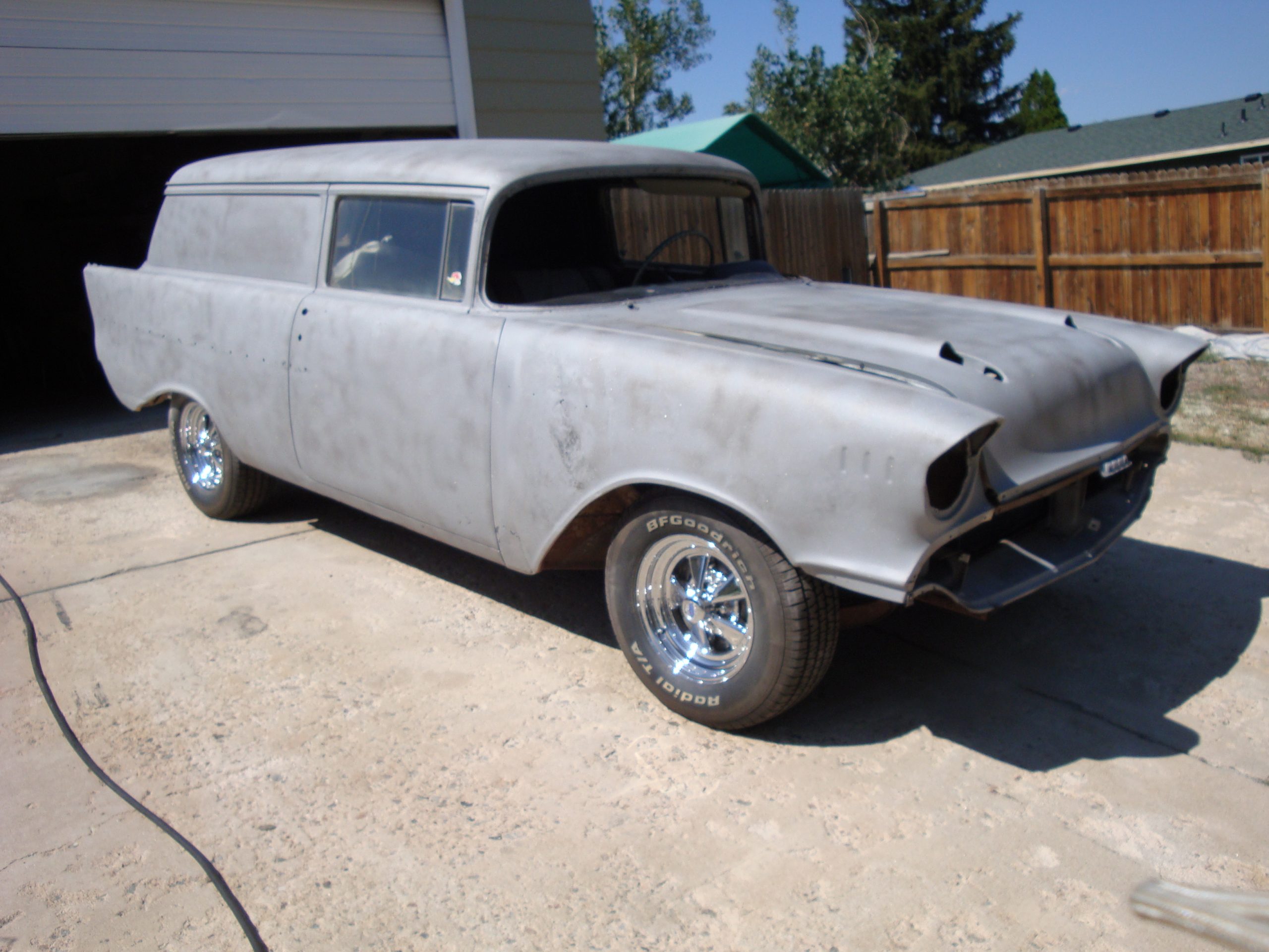 Meddia Blasting 57' Chevy After