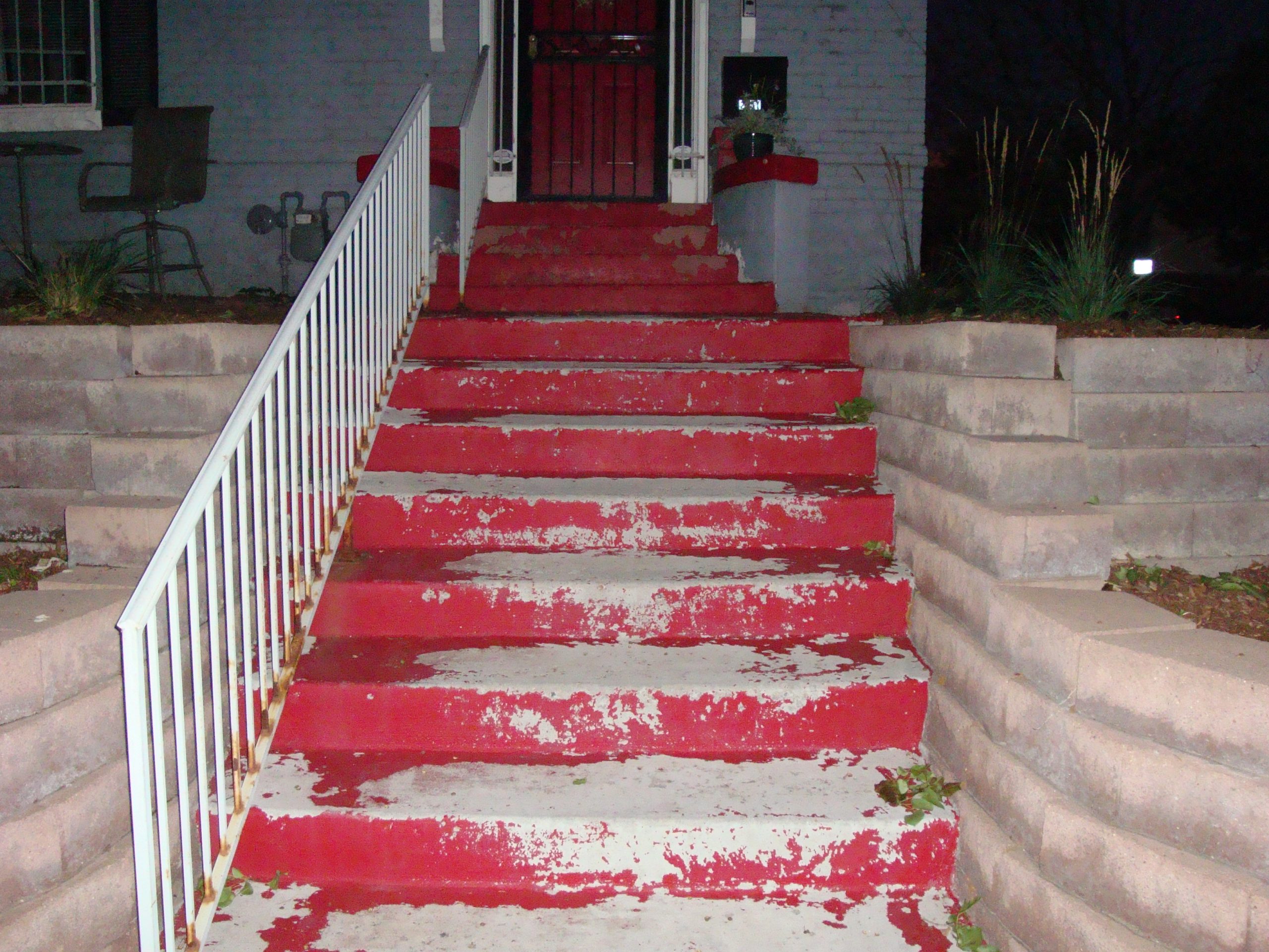 Media Blasting Paint Removal From Concrete Before