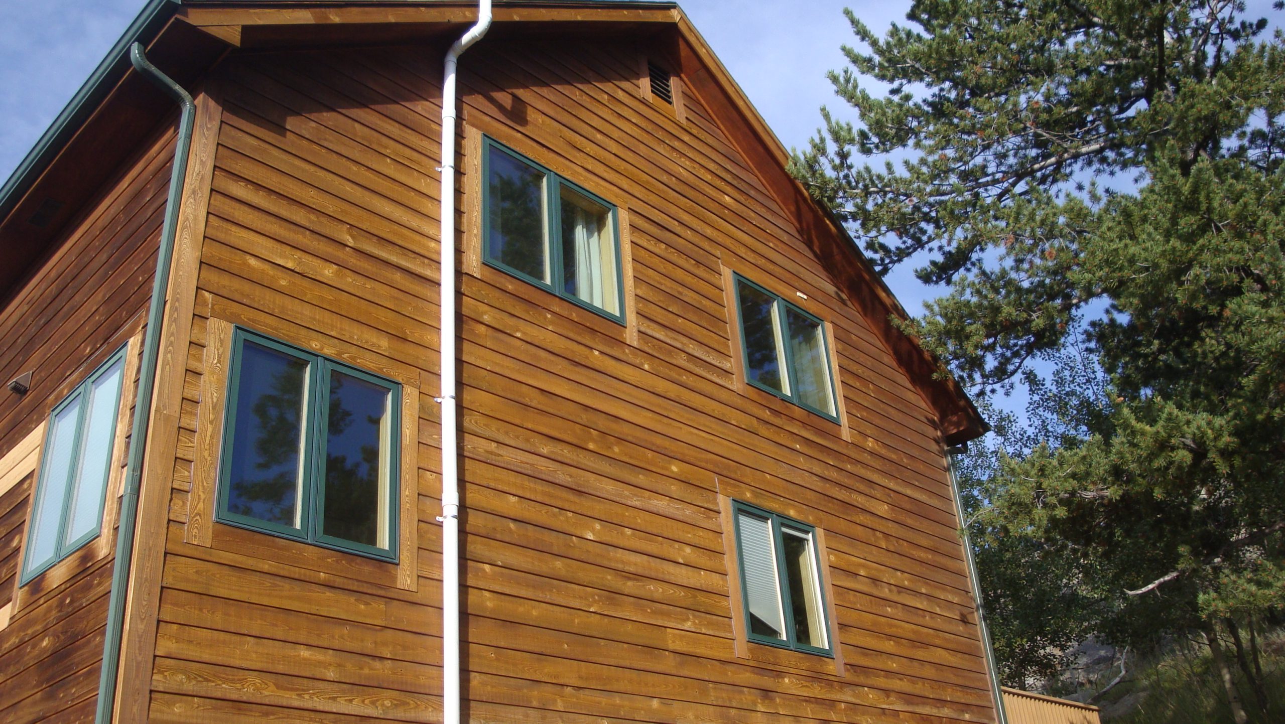 Media Blasting Wood Siding Before