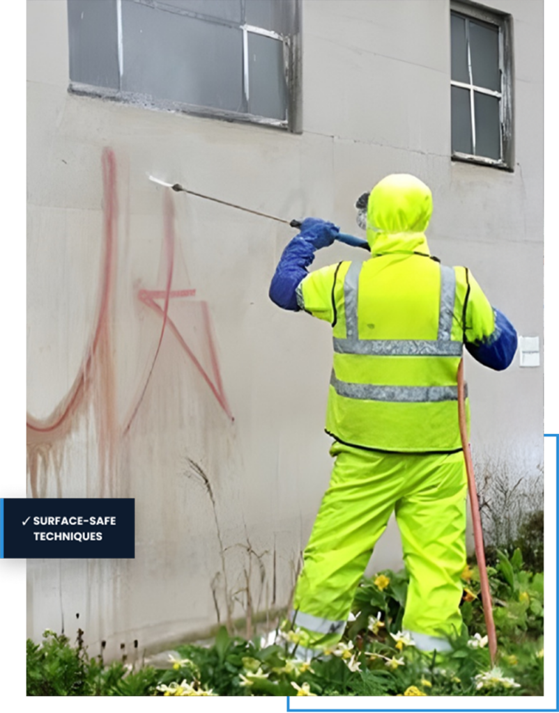 Sandblasting Dev 6 Graffiti removal professional at work 2