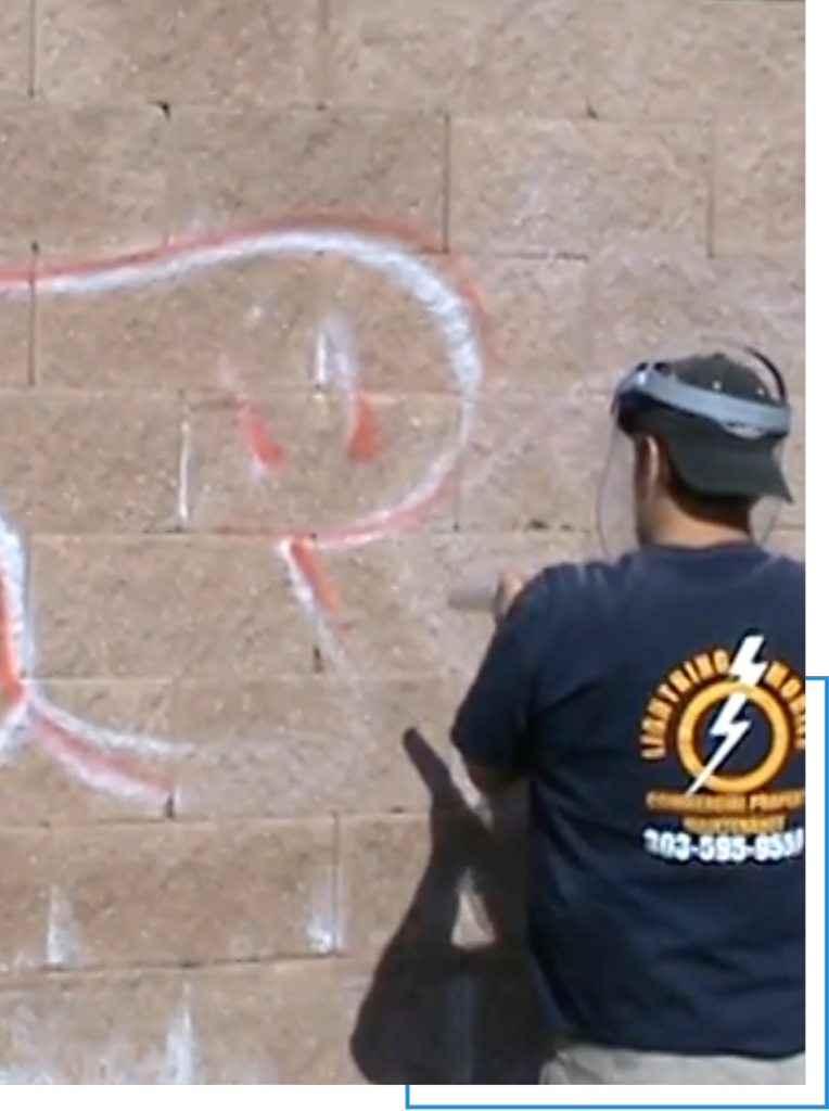 Sandblasting Dev 8 Graffiti removal professional at work3