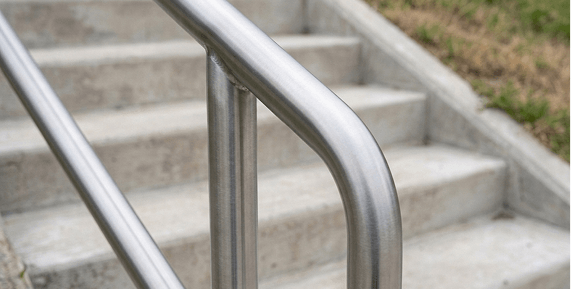 Welding New 17 stainless steel handrail after restorations
